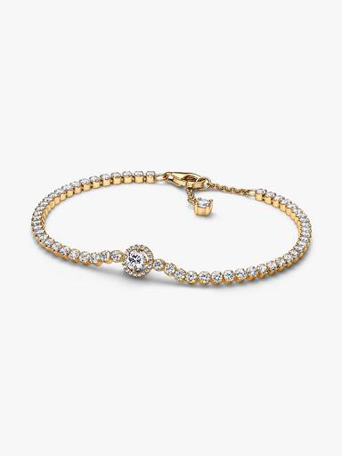 Sparkling Halo Tennis Bracelet - Image 2