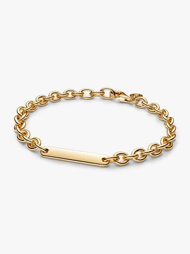 Engravable Bar Link Bracelet - Image 2