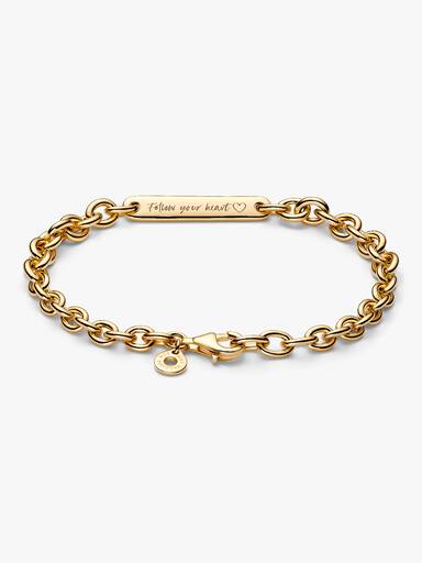 Engravable Bar Link Bracelet - Image 4