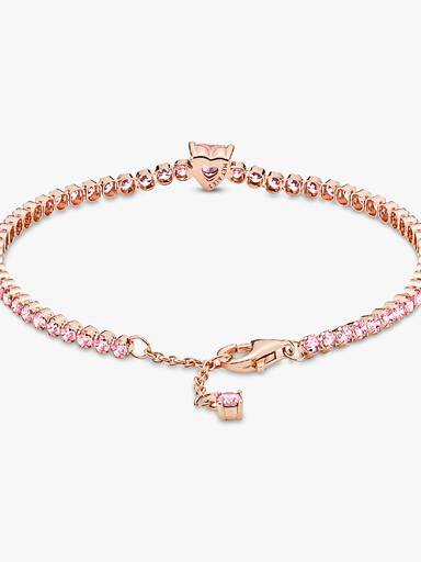 Sparkling Heart Tennis Bracelet - Image 5