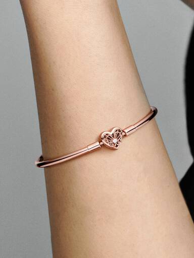 FINAL SALE - Pandora Moments Heart & Butterfly Bangle