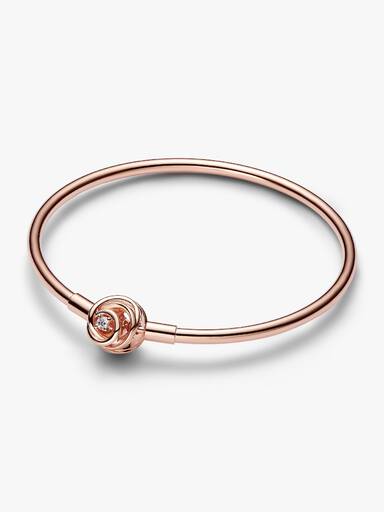 FINAL SALE - Pandora Moments Encircled Clasp Bangle - Image 2