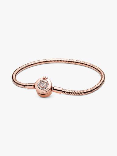 Pandora Moments Sparkling Crown O Snake Chain Bracelet - Image 2