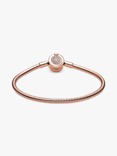 Pandora Moments Sparkling Crown O Snake Chain Bracelet - Image 6