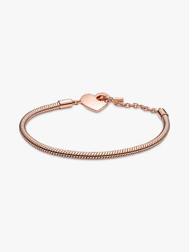 Pandora Moments Heart T-Bar Snake Chain Bracelet - Image 6