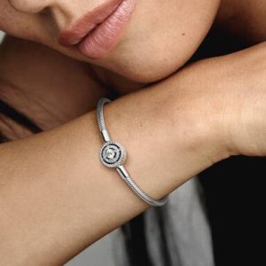 Pandora Moments Halo Snake Chain Bracelet
