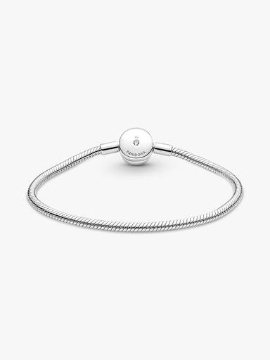 Pandora Moments Halo Snake Chain Bracelet - Image 5