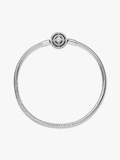 Pandora Moments Halo Snake Chain Bracelet - Image 6
