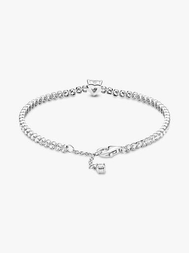 Sparkling Heart Tennis Bracelet - Image 3
