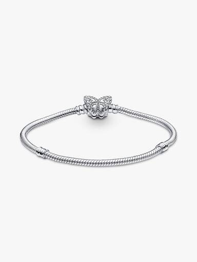 Pandora Moments Butterfly Clasp Snake Chain Bracelet - Image 4