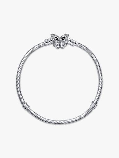 Pandora Moments Butterfly Clasp Snake Chain Bracelet - Image 6