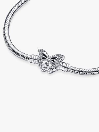 Pandora Moments Butterfly Clasp Snake Chain Bracelet - Image 5