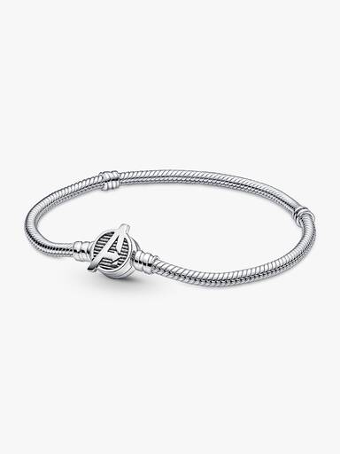 Pandora Moments Marvel The Avengers Logo Clasp Snake Chain Bracelet - Image 2