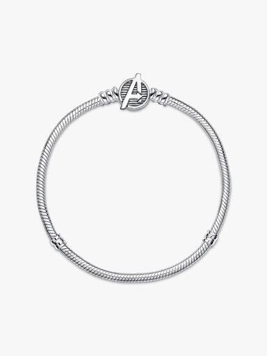 Pandora Moments Marvel The Avengers Logo Clasp Snake Chain Bracelet - Image 4