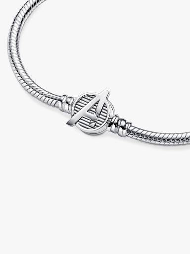 Pandora Moments Marvel The Avengers Logo Clasp Snake Chain Bracelet - Image 5