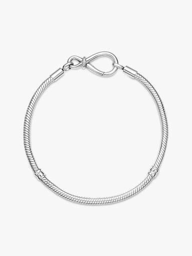 Pandora Moments Infinity Knot Snake Chain Bracelet - Image 4