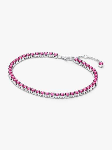 Sparkling Pink Tennis Bracelet - Image 2