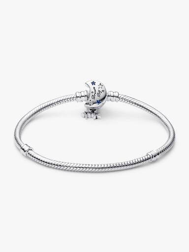 Pandora Moments Sparkling Moon Clasp Snake Chain Bracelet - Image 4