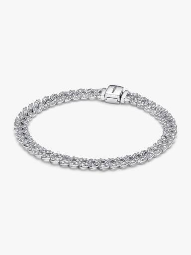Pavé Cuban Chain Bracelet - Image 2
