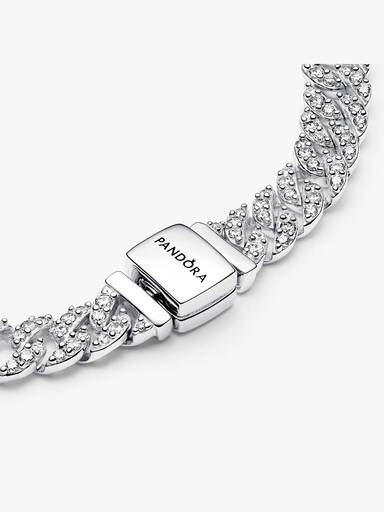 Pavé Cuban Chain Bracelet - Image 3