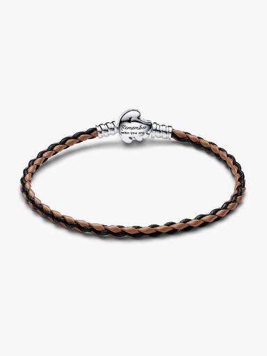 Disney The Lion King Clasp Pandora Moments Braided Leather Bracelet - Image 2