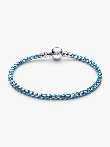 Blue Cord Snake Chain Bracelet - Image 3
