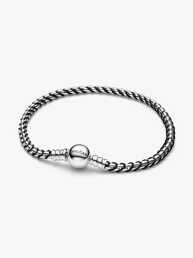 Black Cord Box Chain Bracelet - Image 2