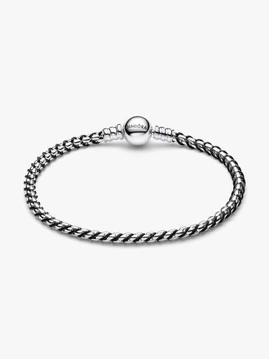Black Cord Box Chain Bracelet - Image 3