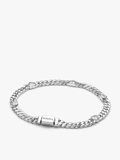 Heart Cuban Chain Bracelet - Image 2