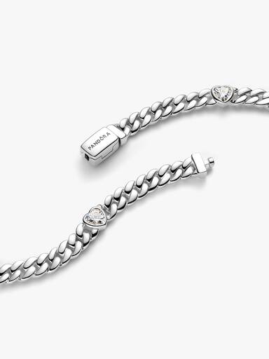 Heart Cuban Chain Bracelet - Image 3