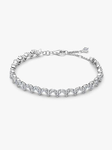 Triple Stone Heart Bracelet - Image 2