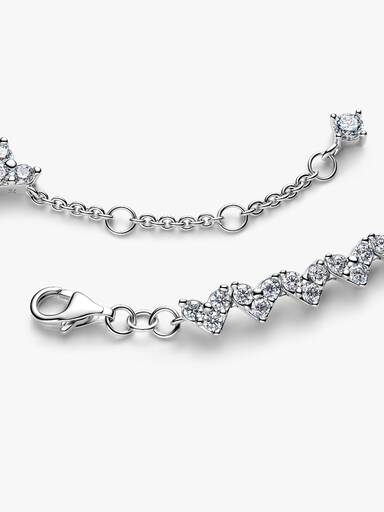 Triple Stone Heart Bracelet - Image 3