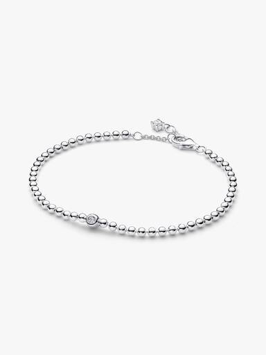 Beads & Sparkling Stone Bracelet - Image 2