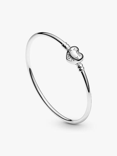Pandora Moments Heart Clasp Bangle - Image 5