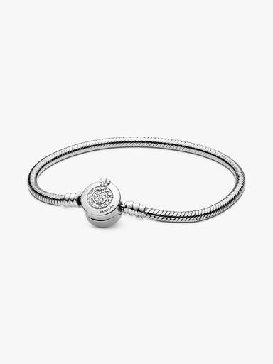 Pandora Moments Sparkling Crown O Snake Chain Bracelet - Image 2