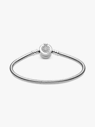 Pandora Moments Sparkling Crown O Snake Chain Bracelet - Image 6
