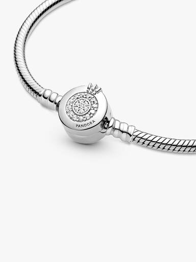 Pandora Moments Sparkling Crown O Snake Chain Bracelet - Image 5