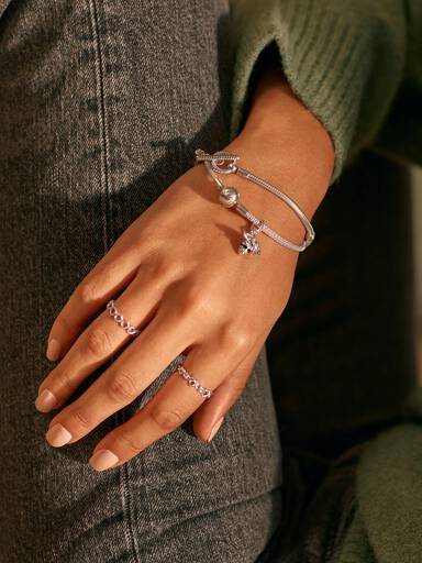Pandora Moments T-Bar Snake Chain Bracelet - Image 3
