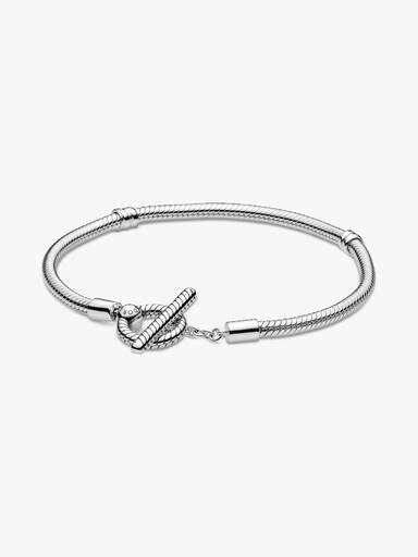 Pandora Moments T-Bar Snake Chain Bracelet - Image 2