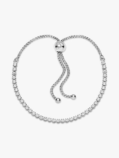 Sparkling Slider Tennis Bracelet - Image 2