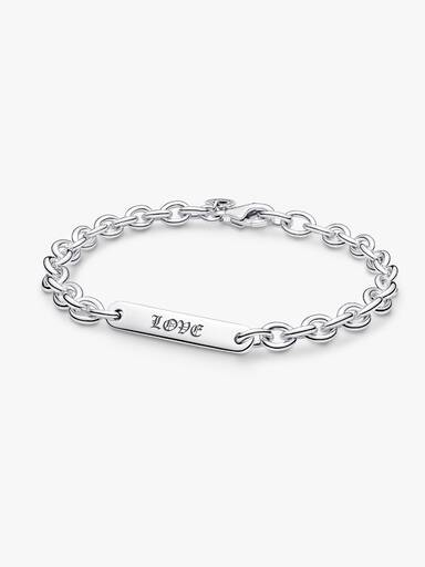 Engravable Bar Link Bracelet - Image 4