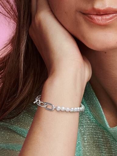 Pandora ME Treated Freshwater Cultured Pearl Bracelet