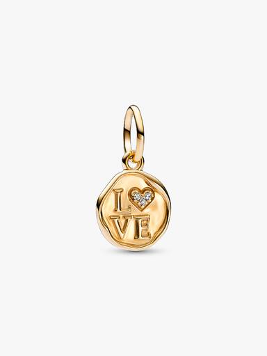 Sparkling Love Stamp Dangle Charm - Image 2