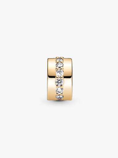 Clear Sparkling Row Clip Charm - Image 3