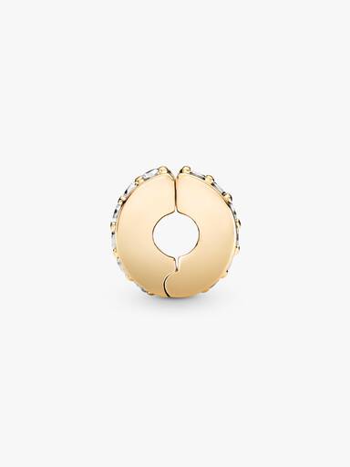 Clear Sparkling Row Clip Charm - Image 2