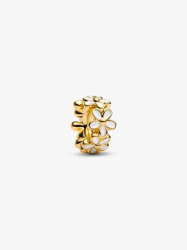White Daisy Flower Spacer Charm - Image 2