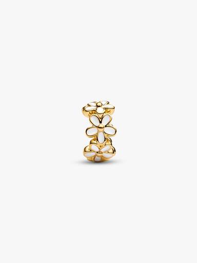 White Daisy Flower Spacer Charm - Image 4
