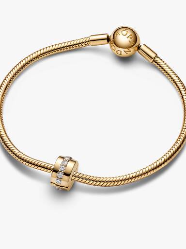 Clear Sparkling Row Clip Charm - Image 4