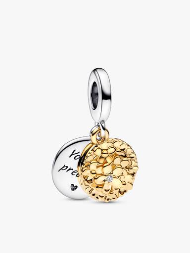 My Pandora Two-tone Daisy Double Dangle Charm - Image 2