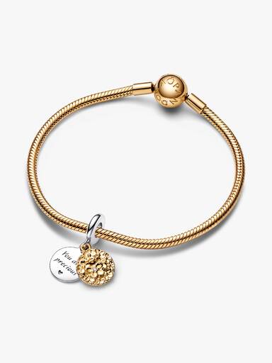 My Pandora Two-tone Daisy Double Dangle Charm - Image 5